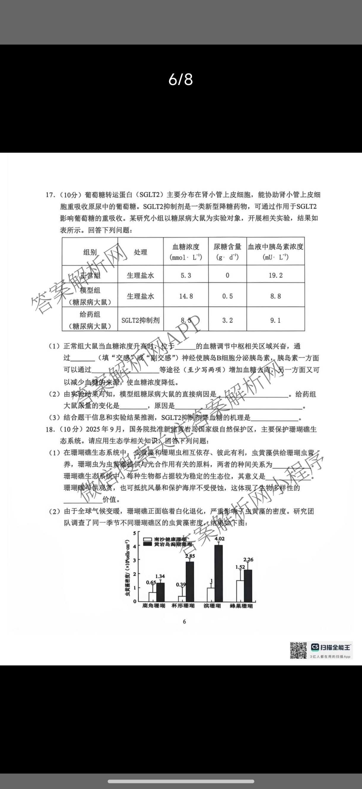 海南省海口市2027届高三年级摸底考试(9月)各科答案及试卷（含化学、历史、物理等9份）生物试题