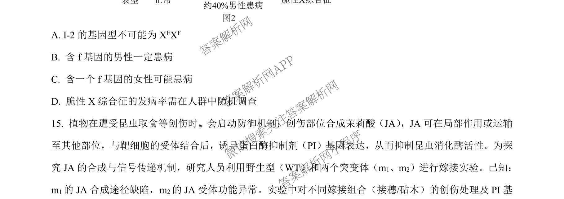 广东六校联盟2026届高三年级第一次联考（含政治 生物 语文等）生物试题