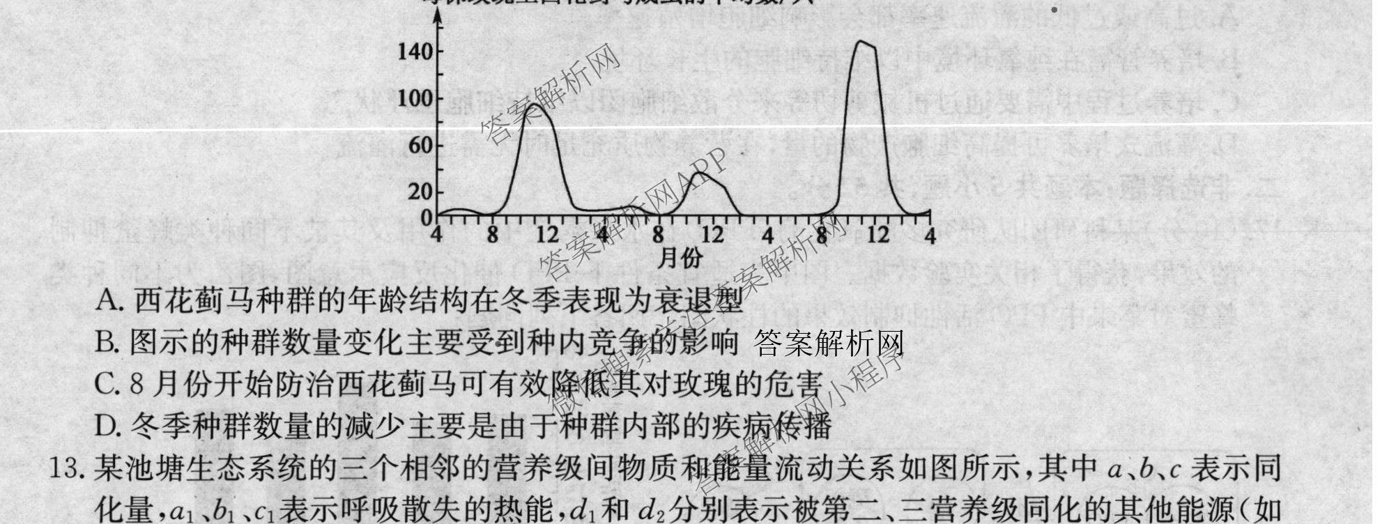 2026届全国高考调研模拟信息卷(一)1（含历史(河南) 英语 物理(C1)等）生物试题
