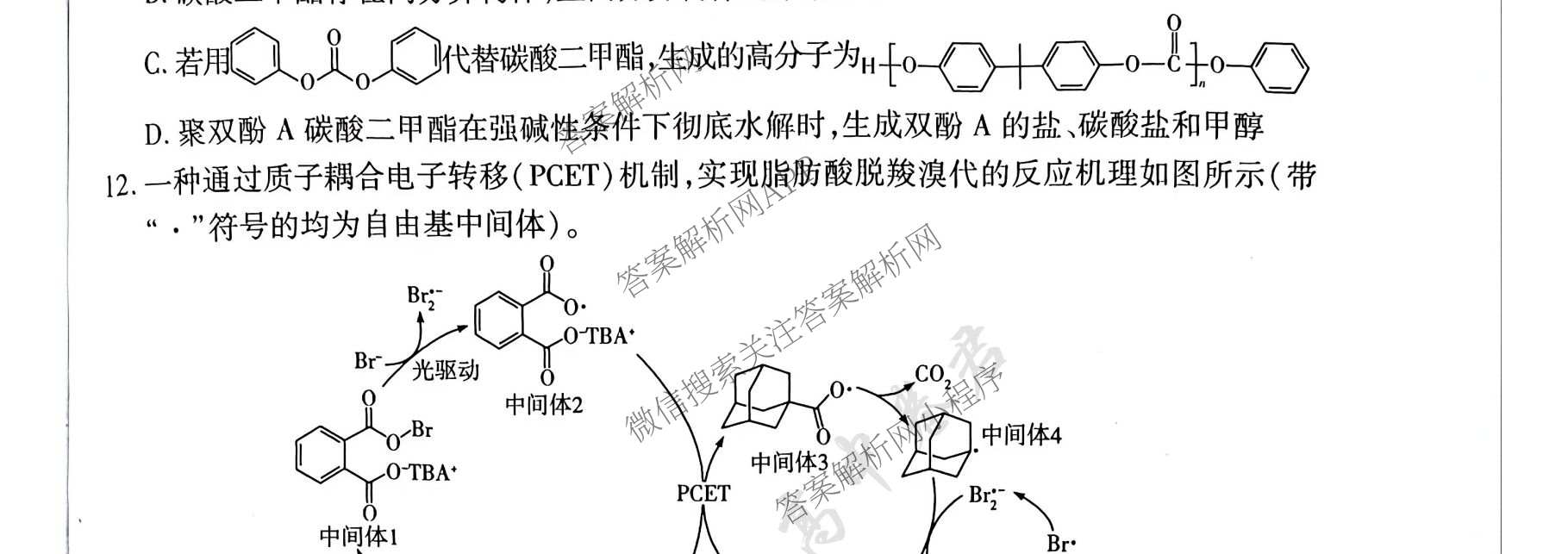 天一大联考河南省2025-2026学年高三3月联考(HN202603)（含化学、地理、政治等10份）化学试题