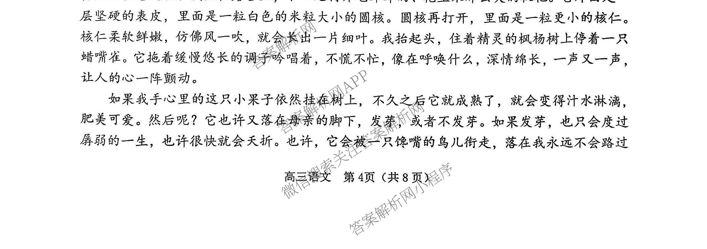 [烟台一模]山东省烟台市2026年高考诊断性测试各科答案及试卷（含数学 地理 生物等）语文试题
