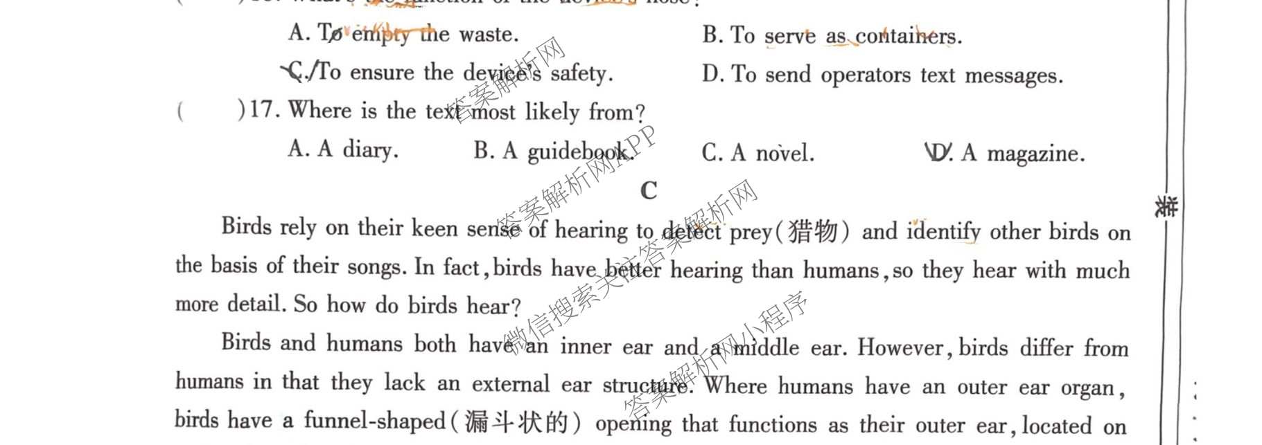 2026年陕西省普通高中学业水合格性考试模拟卷CY(六)(已更新政治、历史、英语等11份)英语试题