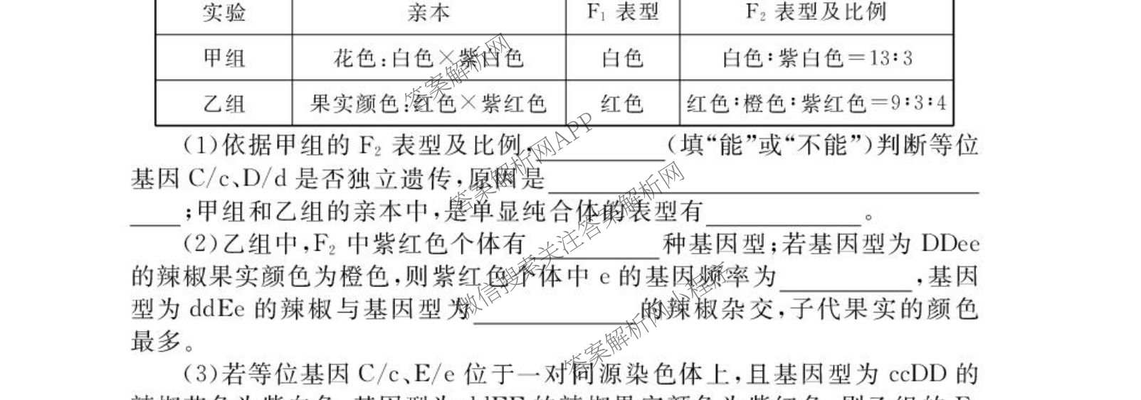 衡水金卷先享题2026年学科素养评价练(五)5(已更新地理(HJ)【河北专版】、地理(HN)【湖南专版】、生物(CY)【四川重庆专版】等90份)生物试题