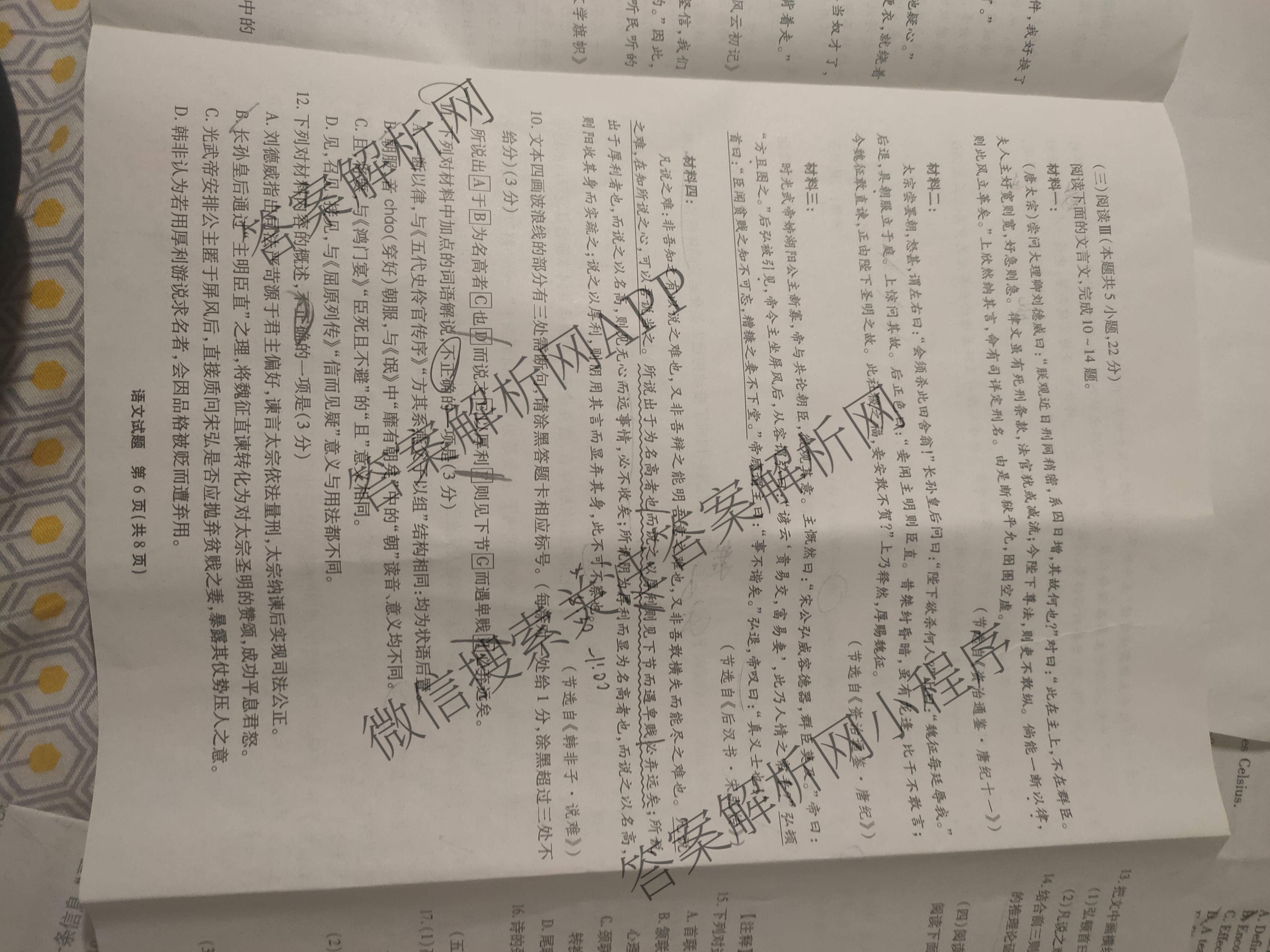 江淮十校2026届高三第一次联考(2025.8)（9科全）语文试题