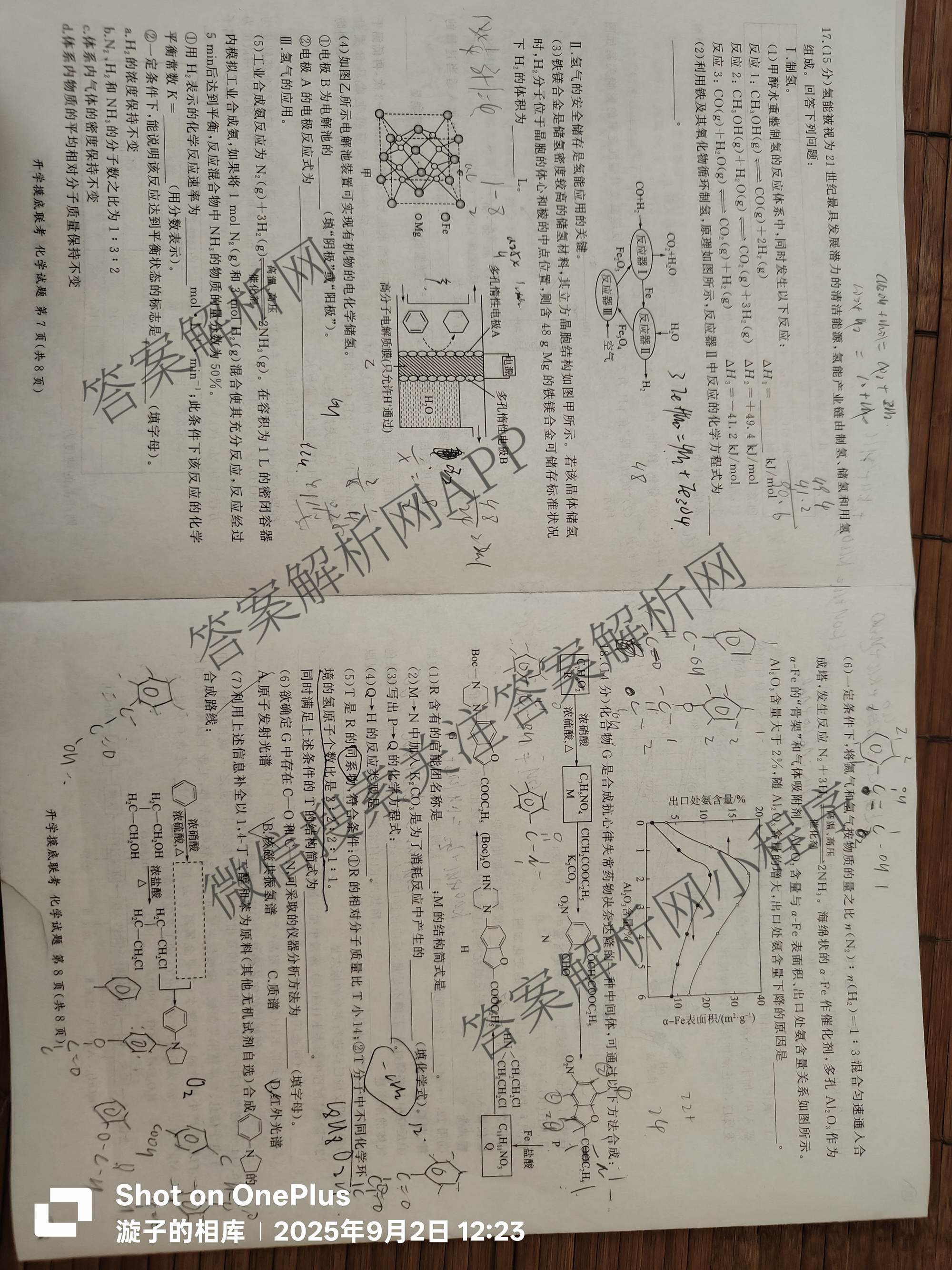 百师联盟2026届高三开学摸底联考各科答案及试卷（含化学(百G) 物理(百L) 英语(百B)等）化学试题