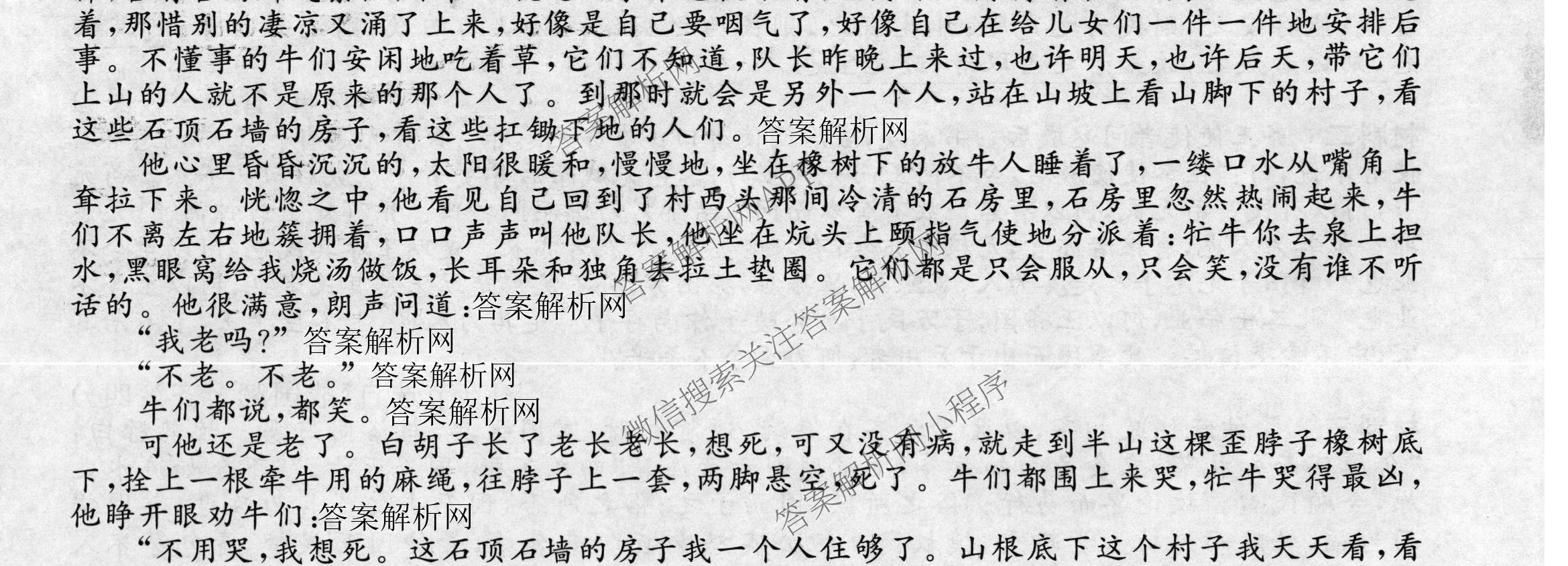 2026届高三总复习名师原创模拟(八)8试卷及答案汇总（含生物(XS6) 历史(XS6) 数学(新S6J)等39份）语文试题
