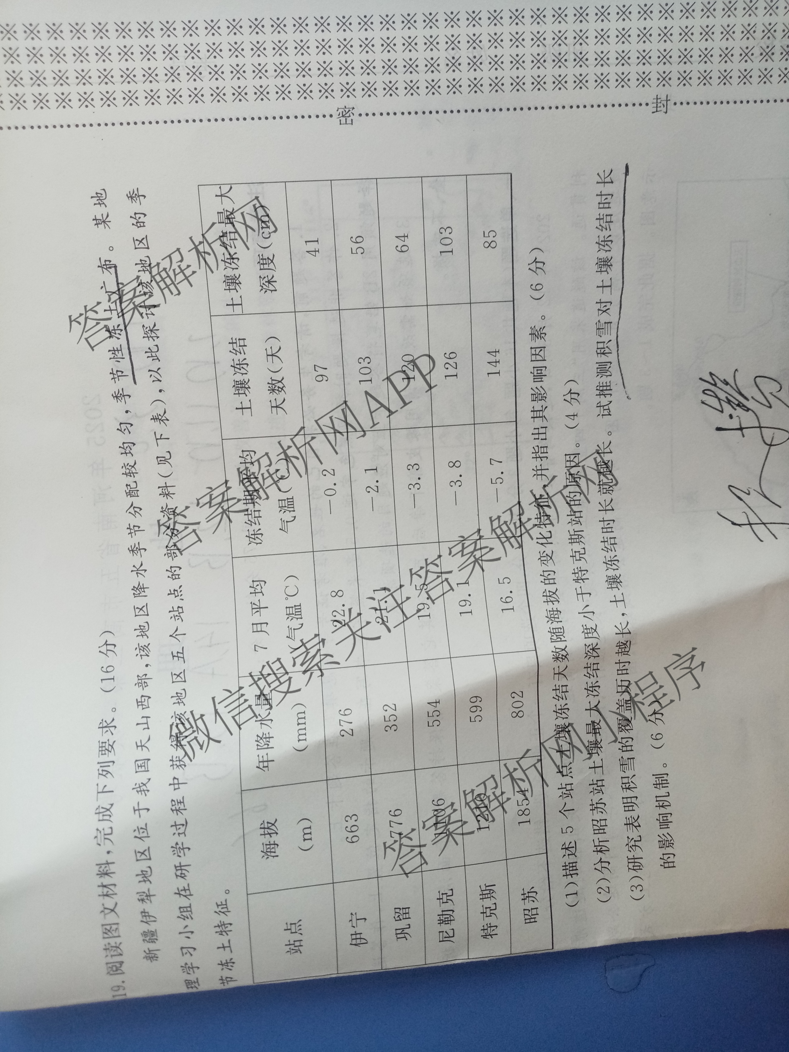2025年河南省五市高三第一次联考（9科全）地理试题