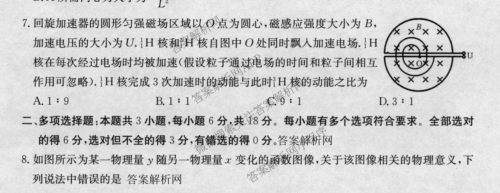 2026年高考单科综合模拟信息卷(二)2试卷及答案汇总(已更新政治(C)、地理(A)、物理(A)等9份)物理试题