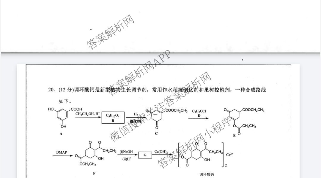 2024学年第二学期杭州市高二年级教学质量检测(期末考试)（含化学、地理、语文等）化学试题