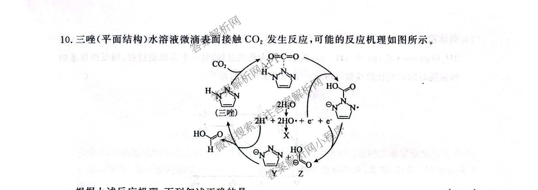 湖南省2026届高三学情调研(二)（含化学 数学 语文等）化学试题