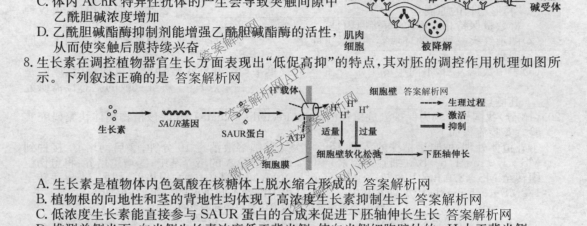 2026年全国高考冲刺压轴卷(二)2各科答案及试卷(已更新政治(B3) 生物(江西) 物理(B1)等75份)生物试题