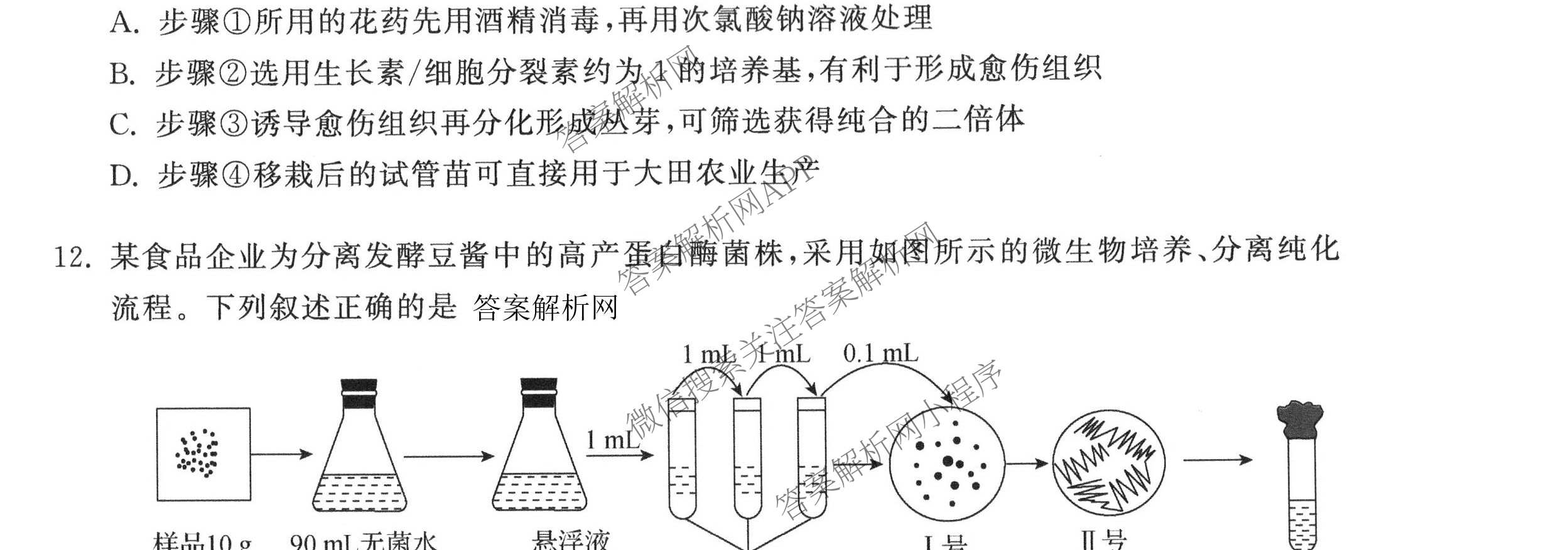 天舟高考衡中同卷2026年普通高等学校招生全国统一考试模拟信息卷(六)6各科答案及试卷: 含地理(GY)、语文(通用版)、政治(河南版)试卷解析生物试题