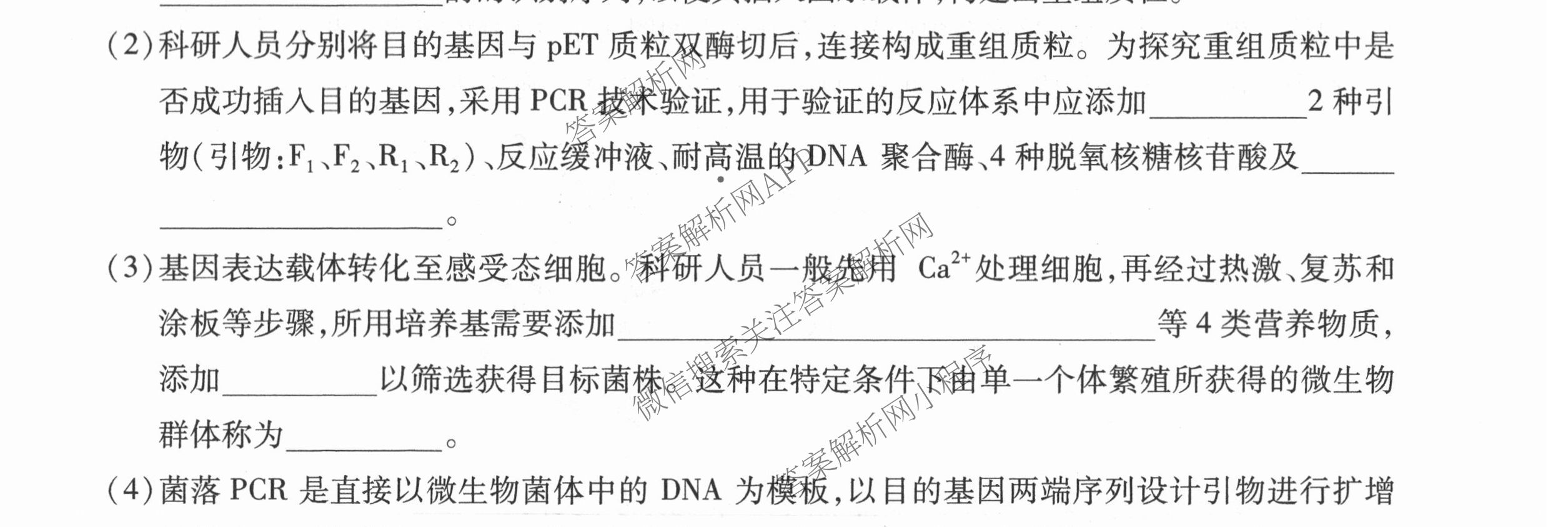 智慧上进2026届高三总复双向达标月考调研卷(六)6试卷及答案汇总（含化学(HEN) 政治 英语(I)等）生物试题
