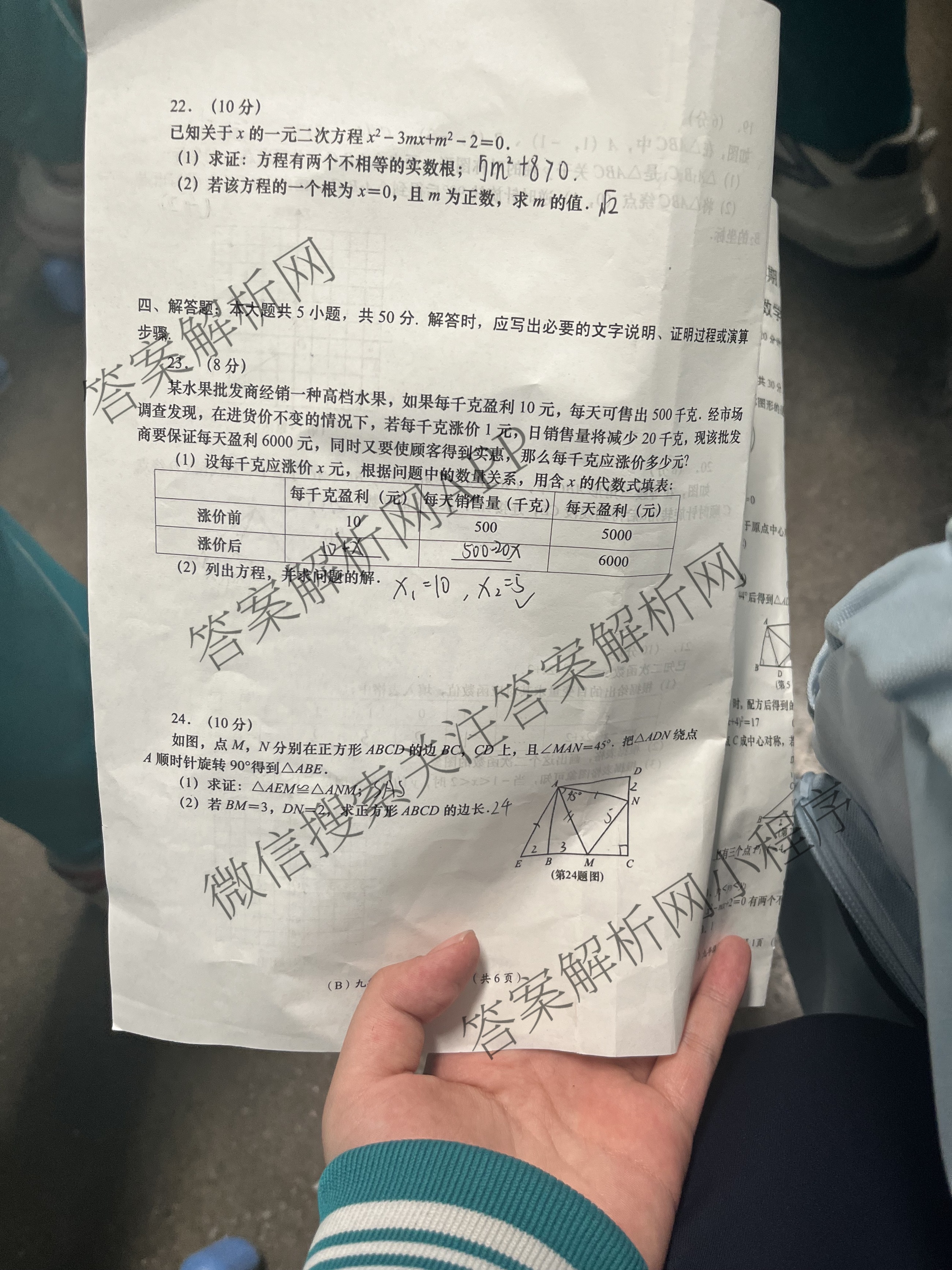 甘肃省2025-2026学年度第一学期周期学业能力评鉴(B)九年级(一)各科答案及试卷: 含数学 物理 历史试卷解析数学试题 甘肃省2025-2026学年度第一学期周期学业能力评鉴(B)九年级(一)各科答案及试卷: 含数学 物理 历史试卷解析数学试题