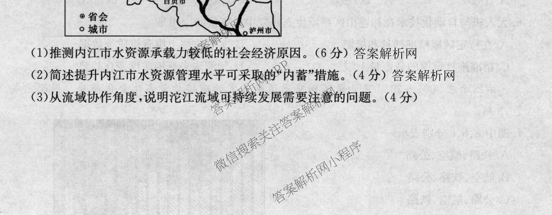 2026年全国高考冲刺压轴卷(六)6试卷及答案汇总（含生物(河南)、化学(江西)、数学等）地理试题