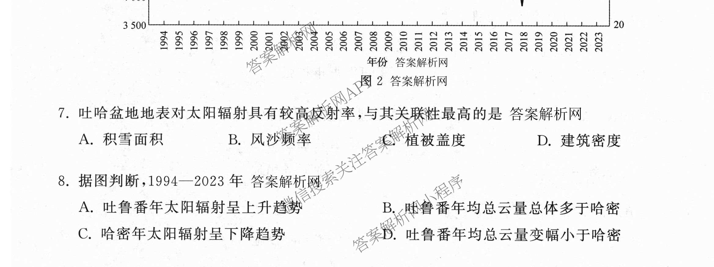 天舟高考衡中同卷2026年普通高等学校招生全国统一考试模拟信息卷(一)1（含历史(WY)、数学(B)、物理(WY)等）文综试题