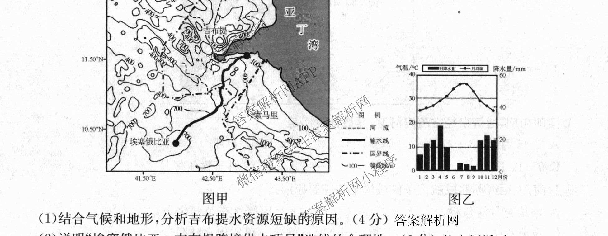 全国名校2026届高三月考滚动卷(二)2（含化学(A) 历史(A) 数学等）地理试题