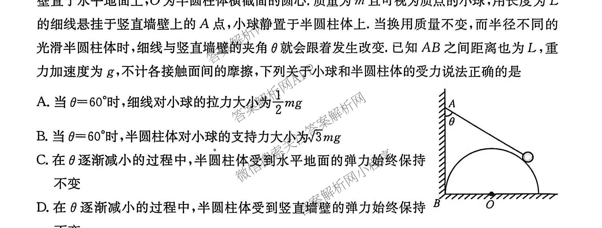 甘肃省临洮二中2026届能力提升训练卷(二)(6251C-2)各科答案及试卷（含语文 数学 政治等）物理试题