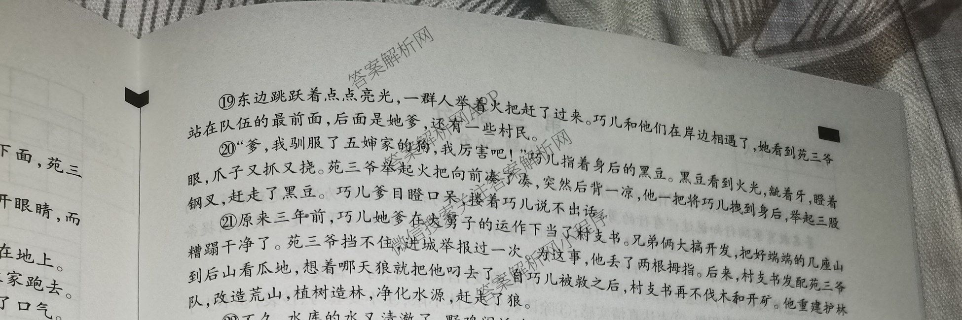 2025年河北省初中学业水考试模拟试卷(二十)20各科答案及试卷(已更新英语、道德与法治、数学等7份)语文试题